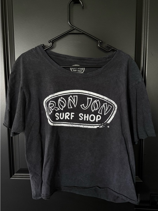 Ron Jon Tops - Ron Jon Grey Surf Shop Logo Tee